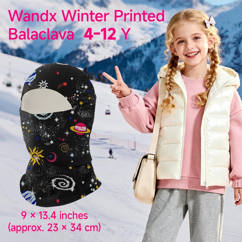 Wandx Winter Kids Balaclava Face Mask Full Fleece Gaiter Ski Mask Neck Warmer for Cold Weather Windproof Face Cover for Boys Girls - Image 4